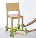 Portable chair booster KABOOST green