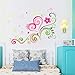 Produktbild Cchpfcc Diy Wandaufkleber Wohnkultur Moderne Kunst Design Schmetterling Blume Muster Abnehmbare Pvc Selbstklebende