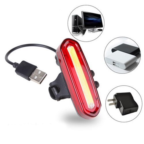 LED Fahrradleuchten,KEEDA USB Wiederaufladbare Fahrrad Rückleuchten, Wasserdichtes Radfahren Licht,Helm Kopf LED Licht - 4
