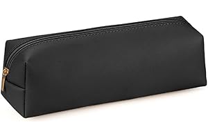 SHANBYE PU-Federmäppchen,Tragbare Schreibwaren Tasche Große Kapazität Federmäppchen Kosmetik Organizer Tasche Schreibwaren Mäppchen Leder für Schule & Büro Teen den Schulanfang Geschenk Simple