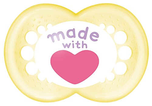 MAM Babyartikel Original Silikon I love Daddy, girl, 6 -16 Monate, Doppelpack - 3