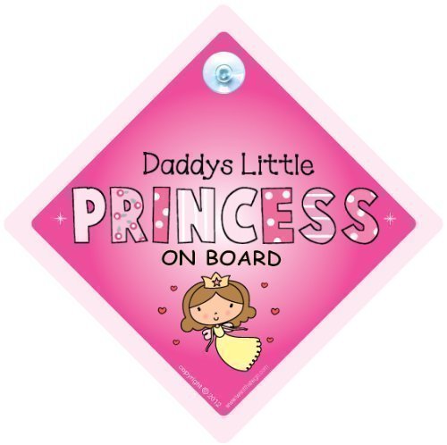 Daddy's Little Princess Car Sign, Baby on Board Sign, Daddy's little princess on board car sign, Daddy's Princess, Baby on board, Baby Car Sign, Car Signs, Bumper Sticker, Princess Car Sign, Princess On Board Sign, Baby Sign, Baby Car Sign