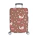 Produktbild Vektor Weihnachten Nahtlose Muster niedliche Vögel Muster Spandex Trolley Reise Gepäck Schutz Koffer Cover 28,5 X 20,5 Zoll