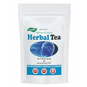 Ayurvedic Stress and Anxiety Reliever Herbal Tea - Immunity Booster for Adults, Kids, Mothers, Men, Women - 200 G