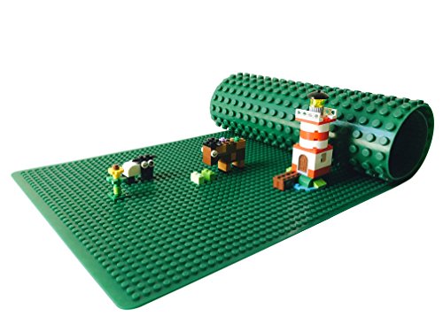 Icellent Green Silicone Brick Building Play Mat, 12