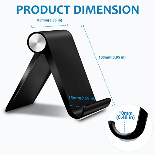 Fynix [2 pack] Supporto cellulare regolabile Plastico, Confezione da due, Supporto telefono con Base pieghevole per for Smartphone Tablet E-Reader, iPhone X 8 7 6 6s Plus SE 5 5s 5c iPad, Samsung Gala