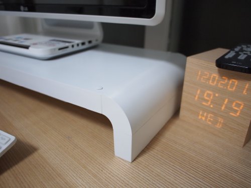 Lavolta Schreibtischregal Monitor Ständer für Acer AOC ASUS BenQ Dell Eizo Fujitsu LG Philips Samsung Viewsonic Monitor LCD TV Bildschirm Display Computer Desktop All-in-One PC – Weiß - 5