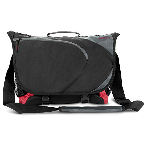 Speedlink Ascopa Core Gaming-Style Notebooktasche (Tragegriff, verstellbarer gepolsterter Schultergurt, geeignet für Laptop bis zu 40,9 cm (16,1 Zoll)) schwarz/rot