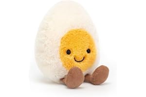 Jellycat Amuseable Happy Boiled Egg - L: 4 cm x l: 8 cm x h: 14 cm