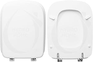 HYDRO HOME Copriwater compatibile con Ideal Standard Conca MDF ECO con CERNIERE INCLINATE, legno verniciato by HYDRO HOME (BIANCO EUR)