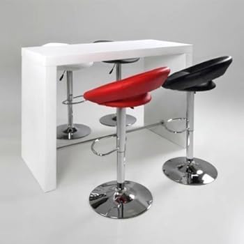 Bar Hausbar Cocktailbar Bartheke CAMARO | Dekor Weiß Hochglanz