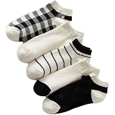 Sky Socks 5'li &Ccedil;izgili Desenli Ekonomik Paket Unisex Kısa Spor Sneakers &Ccedil;orap Tek Beden