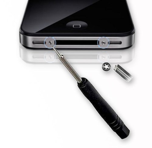 Original smartec24® iPhone 4 4S Schraubenzieher schwarz Schraubendreher 5-Stern Pentalobe Torx Scout Werkzeug