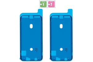 LTZGO 2 pièces Remplacement pour iPhone XS Ruban Adhésif pour Écran e Cadre LCD Display Frame prédécoupés et étanches Autocollant Ruban Adhésif Stickers (Noir)