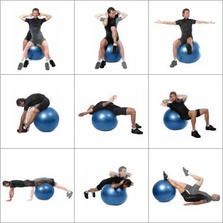 Timberbrother Anti-Burst Gymnastikball / Swiss Ball 65 cm Durchmesser mit Pumpe f¨¹r Yoga, Pilates, Fitness, Physiotherapie, Fitnessstudio und Home Exercise - 6