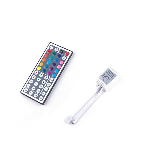 ALED LIGHT 44 Key IR Controller + Receptor Ideal para 5050 y 3528 Tiras de Luces LED Controlador IR 12.0 Volts