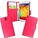 Produktbild High Value Samsung Note3 Pink-Schlag-Mappen PU Ledertasche mit zwei Kartensteckplätze für Samsung Note3