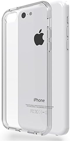 Azorm iPhone 5C Case, Crystal Edition Thin TPU Phone Cover with Ultra Clear HD Screen Protector, Microfiber Cloth, Anti-Slip and Anti-Scratch - Transparent (Silicone)