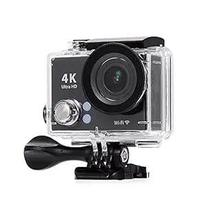 TechKing (1+1 Year Warranty) VTT-65 Today's Deal [* 2IN1 Camera - Normal+Sports Use] 4K Ultra HD Water Resistant Sports Action Camera Wide-Angle Lens with Professional Accessories