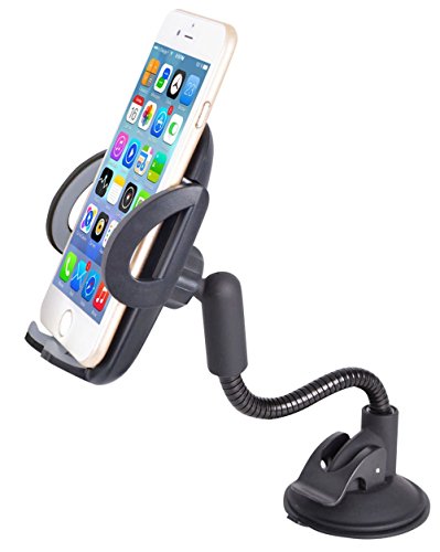 VRLEGEND Autohalterung, Handy KFZ Halterung Universal Telefon Halter für Windschutzscheiben und Armaturenbretter mit einer Hand eingestellt, extra haftend mit Sauggreifer, verstellbarer Sichtwinkel