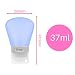[Christmas Final Sale] Set of 3 Vesgantti Multifunction Silicone Lotion Shampoo Container Travel Bottle - Lifetime Guarantee Series Leak-proof Design for Travel or Daily Use BPA Free and TSA Airline Approved (37ml)