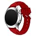 Produktbild Sansee Fashion New Sports Silikon Armband Strap Band für Samsung Gear S3 Classic - (Samsung Gear S3 Classic Doppel-Pit Silikon-Armband) (rote)