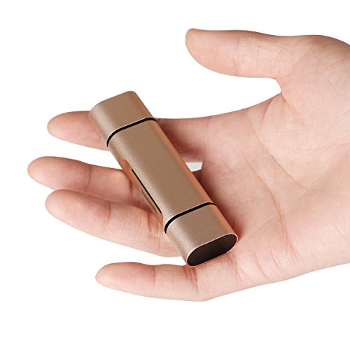ZEDELA SD/TF Kartenleser mit Adapter 3-in-1 USB-A/Micro USB/USB-C Typ-C,SuperSpeed Memory Card Reader USB Kartenlesegerät für Micro SD/SDXC TF Kartee(Golden) - 7
