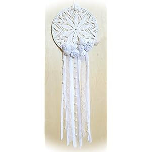 Unikat handmade XXL - Traumfänger 'Rosen' 92cm lang