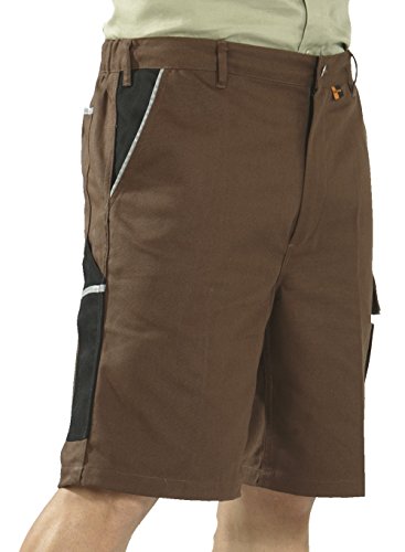 Preisvergleich Produktbild Planam Arbeitsshort "Canvas 320" (M, braun / schwarz)