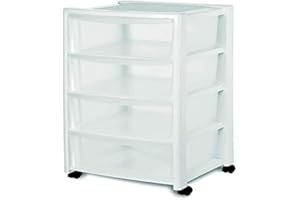 STEFANPLAST CASSETTIERA LIBERA 4 CASSETTI BIANCA