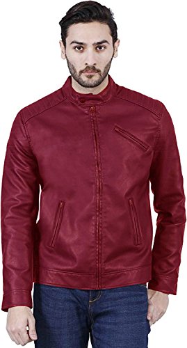 Zacharias Mens Pu Faux Leather Jacket RS.799 (80.00% Off) - Amazon