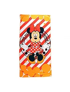 SAI-ENTERPRISES Microfiber Printed Cartoon Bath Towel for Kids for Boys/Girls/ Unisex (Minnie Mouse)