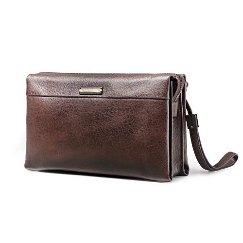 teemzone bolso hombre, Borsa a mano uomo Café