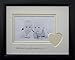 Personalised 'We love you' photo frame 9 x 7, Black