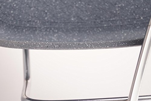 Neudorf Elektronik Manufaktur XXL Partypfanne Bratfläche Aluminium-Guss Pfanne (!!!Unibody!!! – kein aufgesetztes Blech – siehe Vergleichsbild) ca. 5mm stark/ Elektrische Pizzapfanne Elektropfanne Bratpfanne/ Antihaft-beschichtung/ 1500 Watt (100-240 °C)/ Maße: 40x30cm - 5