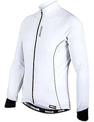 Santini Ora - Jersey para hombre (manga larga, forro térmico), hombre, color blanco, tamaño XS