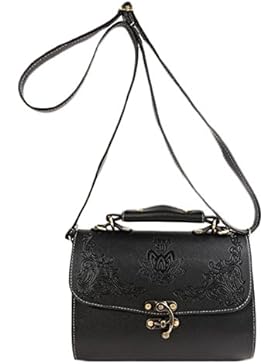 Vintage Witch Carved Lacquerware Girl Shoulder Bag Leisure Travel Bag