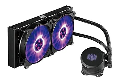 Cooler Master MasterLiquid ML240L RGB CPU Water Cooler 'Radiateur de 240mm, All-In-One, LED RGB' MLW-D24M-A20PC-R1