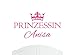 Produktbild Prinzessin Anisa großer Wand-Aufkleber mit Krone, Wand-Dekoration, Wand-Aufkleber, Tapete, Vinylabziehbild-Wahl der Farben / Sticker