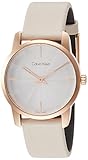 Calvin Klein Damen Analog Quarz Uhr mit Leder Armband K2G236X6