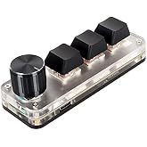 Mini Mechanical Gaming Keyboard, Macro Mechanical Gaming Keyboard, Hotswap Red Switch, Custom Knobs, Mini USB Keyboard, OSU K