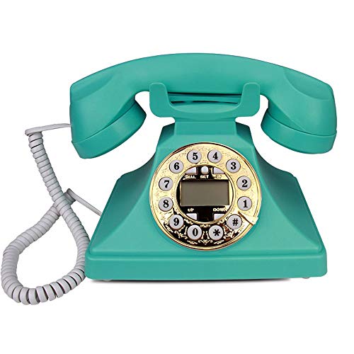 Preisvergleich Produktbild RMXMY Weinlesefestnetztelefonbüro der antiken drehbaren dekorativen Verzierung der Retro- Weinlese der Art und Weise Retro (Farbe : D)