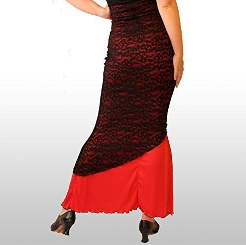 Womens Lace Flamenco Practice Skirt - Wiggle Maxi skirt! Express Production Time!