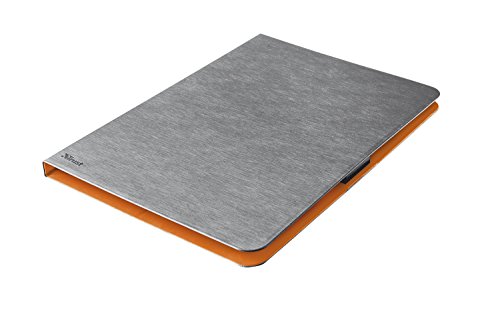 Trust Aeroo Folio Stand – flaches Hülle für 10″ Tablets (z.B. iPad Air, Galaxy Tab 4 10.1, Galaxy Tab S 10.5, TabPRO 10.1 & Note 10.1) grau/orange - 2
