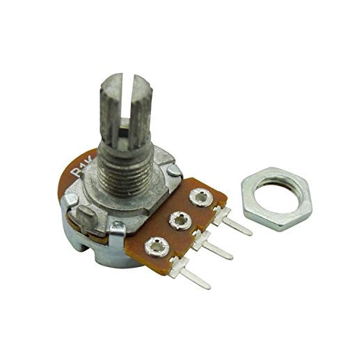 Aihasd 10PCS B1K 1K Ohm Adjustment Single Linear Rotary Taper Potentiometer Shaft 15mm - 3