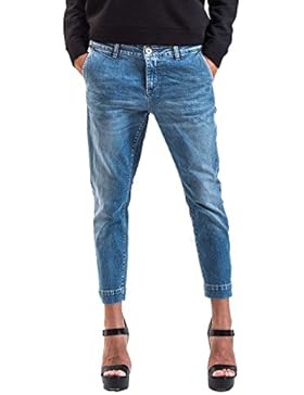 Meltin'Pot - Jeans MARINE D0133-UK471 per donna, modello chino, vestibilità slim, vita molto bassa