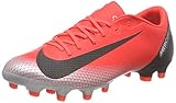  Nike Vapor 12 Academy Cr7 FG/MG, Zapatillas de Fútbol Unisex Adulto, Rojo (BRT Crimson/Black/Chrome/Dk Grey 600), 41 EU