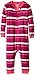 Hatley Baby-Girls Infant Sleepy Romper Soft Deer Neon Striped Pyjama Set, Pink, 18-24 Months