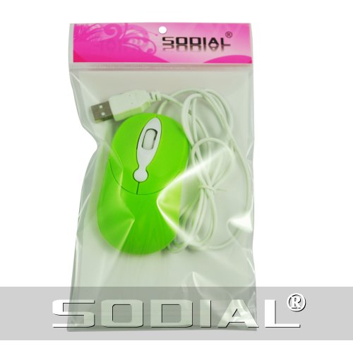 SODIAL(R) 3 Tasten Notebook PC Computer USB Mini optische Maus Gr¨¹n - 6
