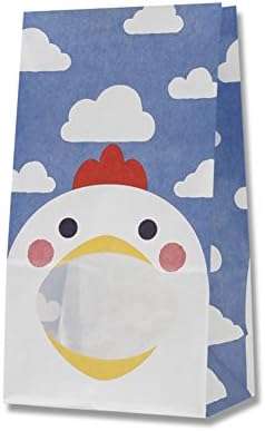 HEIKO Heiko Paper bag with a window Pakkun bag Chicken (NO.4) (Pack of 50 sheets) (japan import) MADO-07